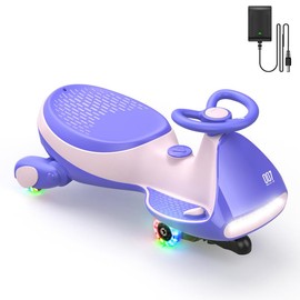 FanttikRide N7 Electric Wiggle Car with Pedal, Ride on Toy:_Pink_6V