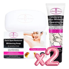 Crema Y Jabón Aclarante Aichun Beauty Cuerpo Colágeno Leche