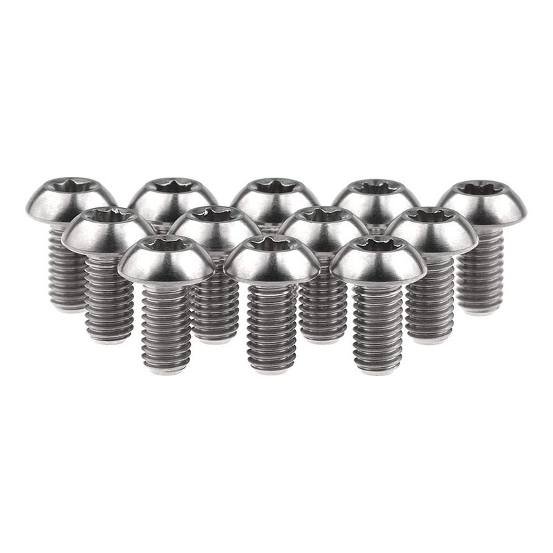 Wanyifa 12 tornillos de titanio Ti Torx M5 x 10
