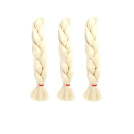 AMOXO 40 Colors Wig Extensions 3 Piece Set Solid Color 60cm Braided Gradient Braid Hair Accessories Assorted Up Wig Hair Bundles Wig Hair Extension Hair Accessories Hair Extension Hair Accessory Hip