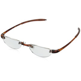 Visualites Vis2 VIS2TOR20 Rimless Reading Glasses, Tortoise, 48 mm