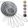 Kyraton Fine Mesh Strainer 6 Pieces Set, Flour Sifter for