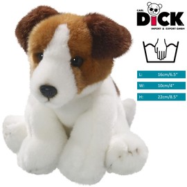 Carl Dick Jack Russel Terrier dog 8.5 inches, 22cm, Plush Toy, Soft Toy 3348