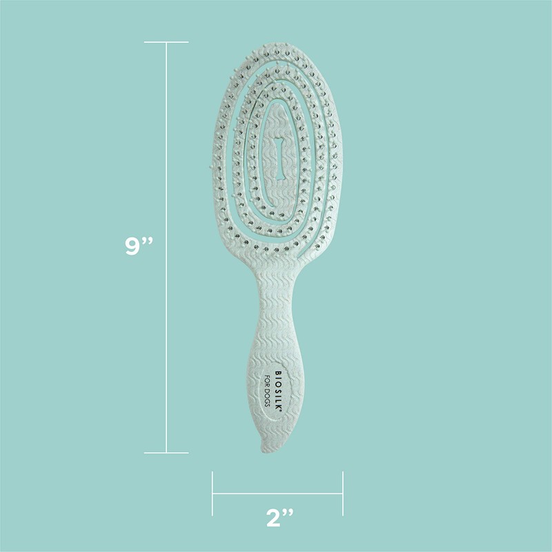 BioSilk for Pets Eco Friendly Detangling Pin Brush for Dogs,