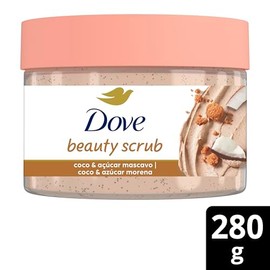 DOVE Beauty Scrub Jabón Exfoliante Corporal Coco y Azúcar Morena, 280 g