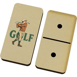 Azeeda 'Golfer Swing' Domino Set & Box (DM00050333)