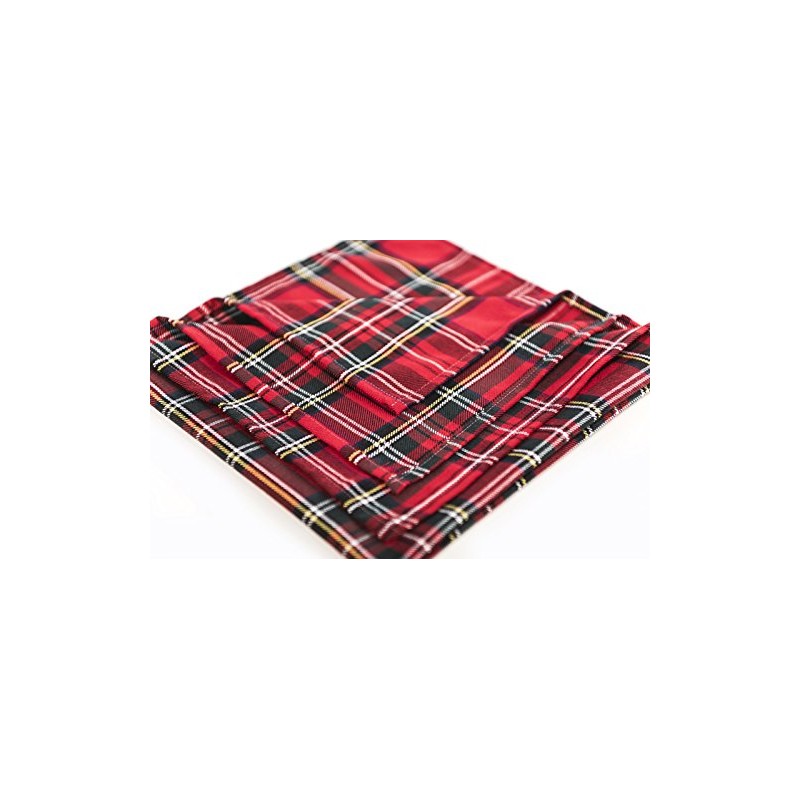 texpot Table Runner 40 x 140 cm Tartan Red Tartan