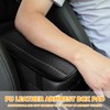 KHGUZ Car Armrest Seat Box Cover, Comfortable Leather Automotive Center