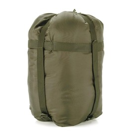 Snugpak Compression Sack WGTE - Durable Nylon Compression Stuff Sack for Camping and Trekking – Travel Bag with 4 Straps & Drawcord System for Sleeping Bags, Clothes – Reduces 30-50% Bulk - Olive (S)