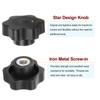 sourcing map 4pcs Star Knobs M8 Female Thread 48mm Head
