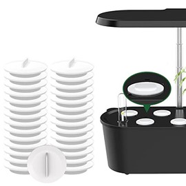 Ecoogrower Plant Spacer Kit Compatible with Aerogarden,Plant Spacer Cover for Aerogarden Spacer Caps,for Indoor Hydroponic System,25 Pack,White