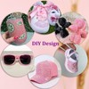 16000Pcs Resin Jelly Rhinestones with Tweezers for Crafting, Light Pink