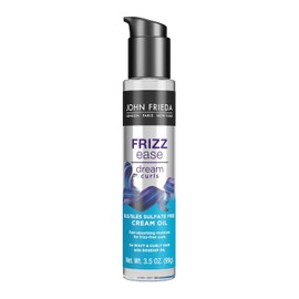 John Frieda Frizz Ease Dream Rizos Crema Aceite Nutre Cabello Seco y Dañado, 3.5 Fl Oz