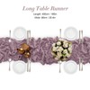 Mauve Purple Cheesecloth Table Runner-13.3Ft Boho Gauze Cheese Cloth Table