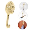VILLFUL Golden Brass Gorilla Head Wall Hook Playful Animal Coat