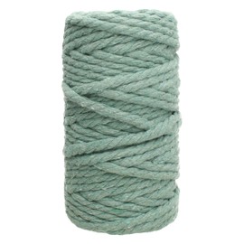 White Lion Macrame Cord – 80% Cotton & 20% Polyester – 4mm, 75 Foot Spool, Sage Color – Rope for Handmade Crafts, Wall Hanging, Planters, Crafts, Knitting and Boho Arts