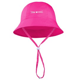 Baby Girl Sun Hat Embroidery Cat Bucket Hats Toddler Outdoor UPF 50+ Sun Beach Hiking hat Summer Adjustable Caps