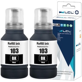 LCL 103 Ink Compatible with Epson 103 Black Ink Bottle for Epson EcoTank L1110 L1210 L1250 L3100 L3101 L3110 L3111 L3150 L3151 L3156 L3160 L3210 L3210 L322 111 L3 250 L3251 L3256 L3260 L3266 L3560