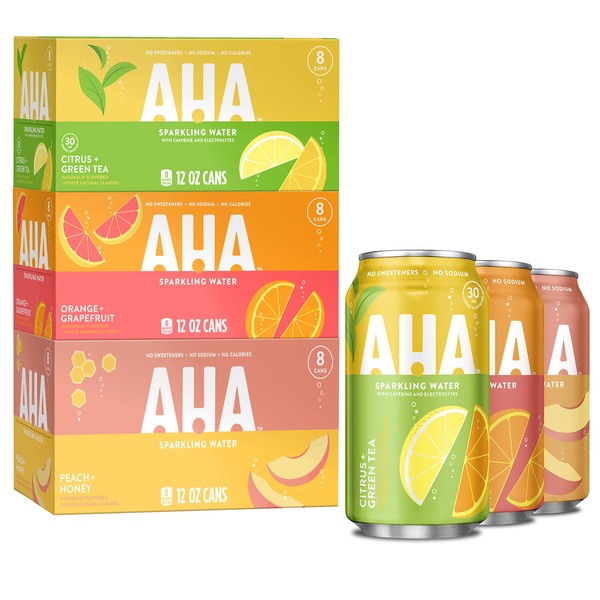 AHA Sparkling Water AHA Sparkling Water Variety Pack, 12 Fl Ounce