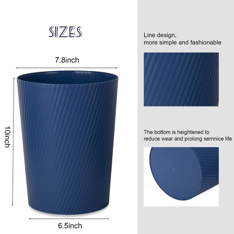 UUJOLY Small Trash Can Wastebasket Garbage Can Container Bins for