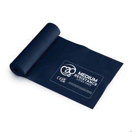 Fitness-Mad Latex Free Resistance Bands | Elastic Exercise Band in 4 Different Resistance Levels | Great for Strength Training, Therapy & Rehab | Single Band or Set of 3, 1.5m long