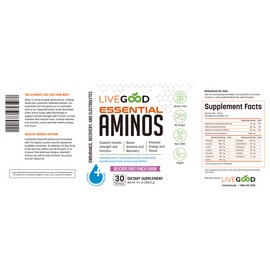 LiveGood LIVE GOOD Essential Aminos | Support Muscle Strength | Boost Stamina & Recovery