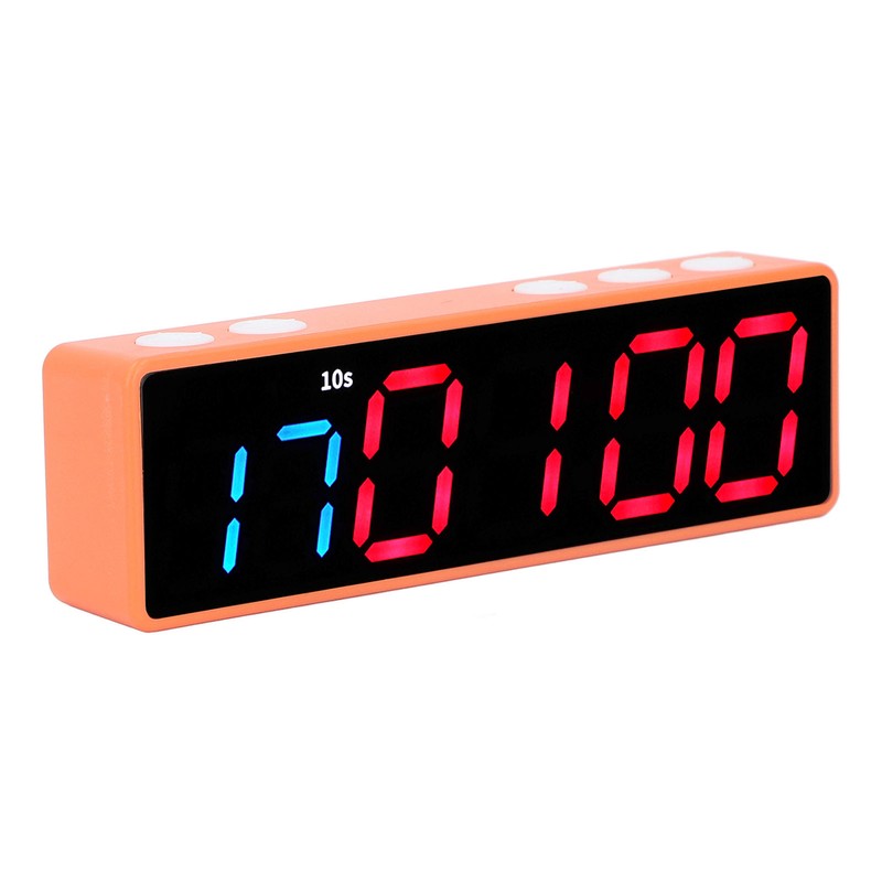 Fitness Timer Clock Large LED Digital Anti Vertigo Display Workout