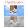 VEVOR 6x6 Post Base 10 Pcs, Inner Size 5.49x5.57inch/139.5x141.5mm Concrete
