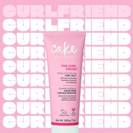 Cake Beauty Cake Beauty Curl Jelly, The Curl Crush C Moisturizes & Nourishes Curls - Lightweight for Soft Hold & Shiny Finish - Humidity Blocking For Frizz Control - For Curly Hair- 7 oz / 200g