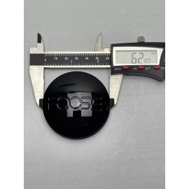 Foose Gloss Black Aluminum Push In Wheel Center Cap 63MM