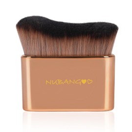 Brocha Profesional para Base Kabuki, Brocha de Maquillaje, Cepillo Autobronceador, Cepillo Autobronceador, Brocha de Maquillaje para Base, Crema Líquida En Polvo, Cara, Cuello, Cuerpo, Pierna