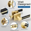 EHOMEWARE 5 Pack Gold Door Handles, Privacy Door Levers for