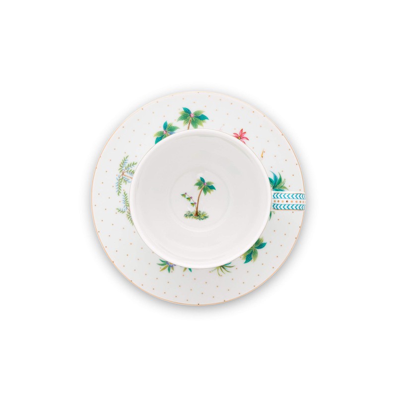 Pip Studio 51004119 Jolie Dots Gold Cup & Saucer Set