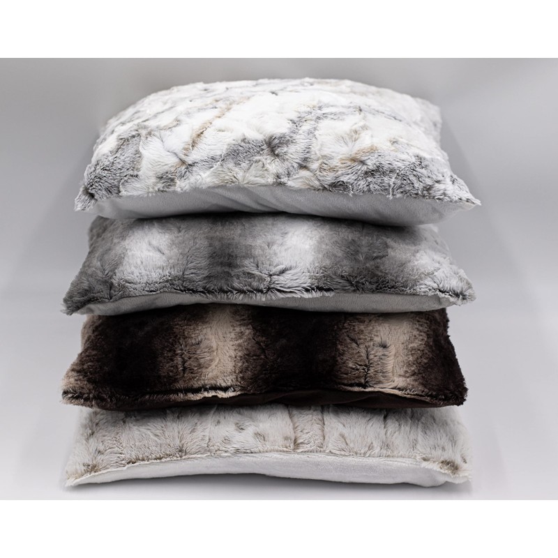 Lex's Linens Pack of 2 Opulence Premium Faux Fur Cushion