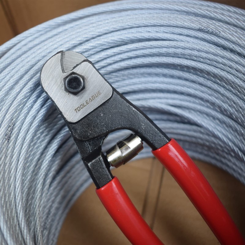 TOOLEAGUE Heavy Duty Cable Wire Cutters, 8 Inches Stainless Steel