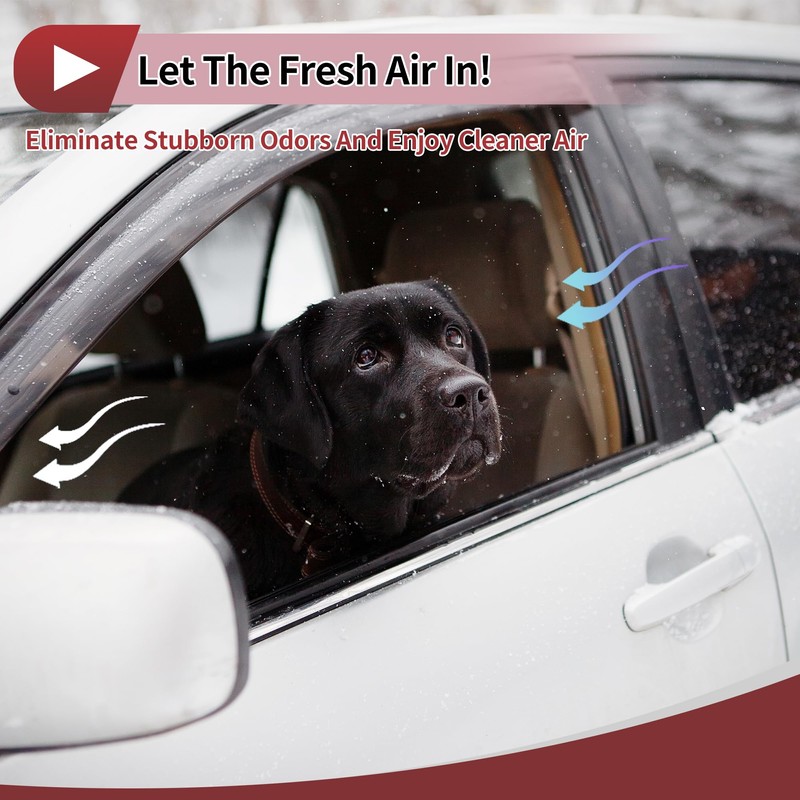 HEROFFIX 1 Set Window Deflectors for Mazda CX-5 2017-2024 Side