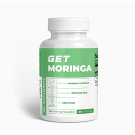 GET Supplements Moringa Capsules Organic Moringa Oleifera Leaf Powder 800mg Natural Energy Joint Support Immune Health Superfood Supplement 60 Vegetable Capsules