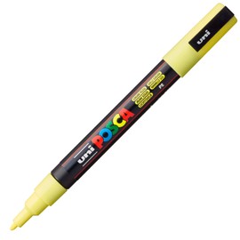 uni-ball 186510 - Marker Posca with Fine Bullet Tip, 0.9 - 1.3 mm Line Width, Light Yellow, Yellow