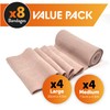 JFA Medical Elastic Compression Bandage Wrap - 8 Pack +