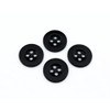(Pack of 30) 15mm Black Buttons - 4 Hole Small