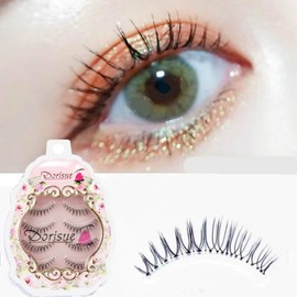 Pestañas postizas Pestañas naturales Look Real 3D Peso ligero Pestañas naturales cortas Wispies Pestañas postizas Pestañas cortas hechas a mano Pestañas faciales de alta calidad Paquete de 4 pestañas paquete