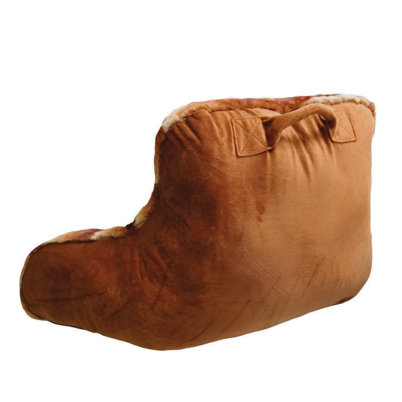 Home Soft Things DIY Tip Print Faux Fur Bed Rest