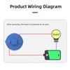 HBAN 16-22MM Mushroom Head Push Button Switch, Momentary Waterproof IP65