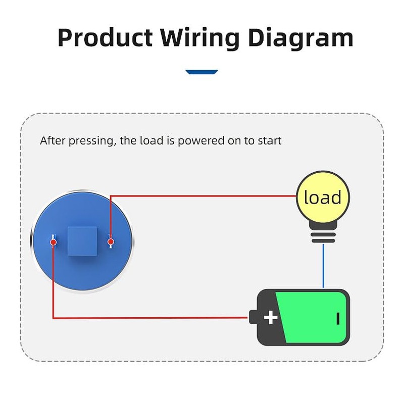 HBAN 16-22MM Mushroom Head Push Button Switch, Momentary Waterproof IP65