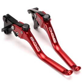 ZYAKOMO CNC Motorcycle Clutch Brake Lever Fit for Kawasaki Ninja 500 Ninja500 Ninja 500SE 2024 2025 Z500 Z500SE Handle Brake Levers Brake Clutch Levers (Red)