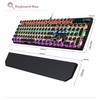MageGee Typewriter Mechanical Gaming Keyboard, Retro Black Punk Round Keycaps