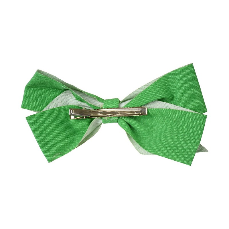 Green Jumbo Bow Jeans Denim Fabric