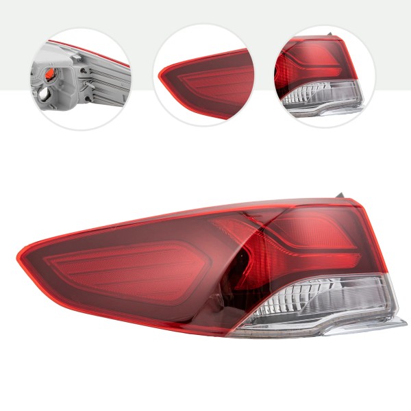 Not Included For 2018-2019 Hyundai Sonata Tail Light Left Driver