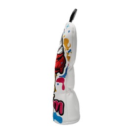Golf Club Head Covers,1pc Ice Cream Hybrid Golf Headcovers for Woods, PU Leather with Advanced Embroidery for Most Brands