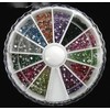 Nagel Kunst Edelsteine 2000 1,5 mm Runde gemischten Farben in kleinen Karussell [Misc.]